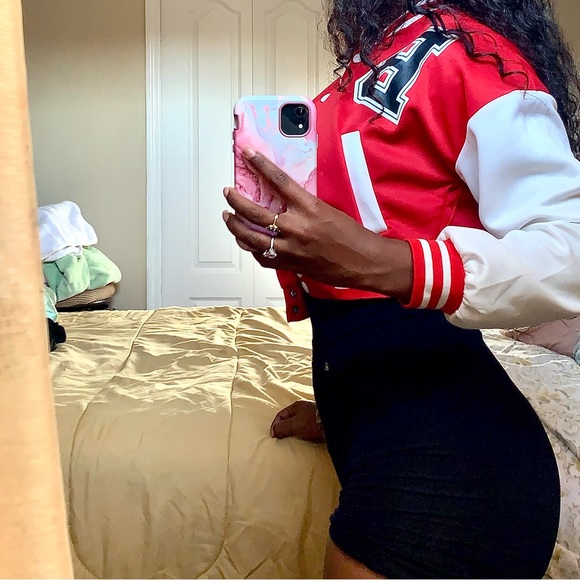 Cropped Letterman Jacket - Picture 5 of 5